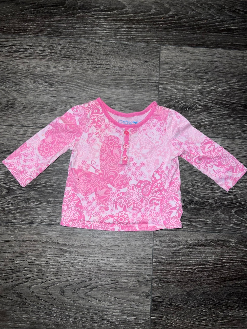 THE CHILDRENS PLACE Baby Girls 3 Button Floral Top